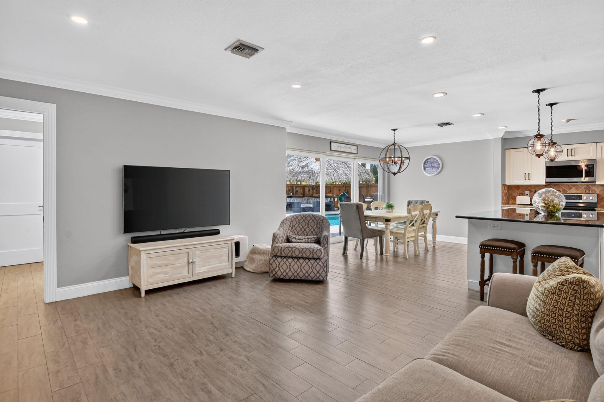 Living room and kitchen at 631 SW 17th Street