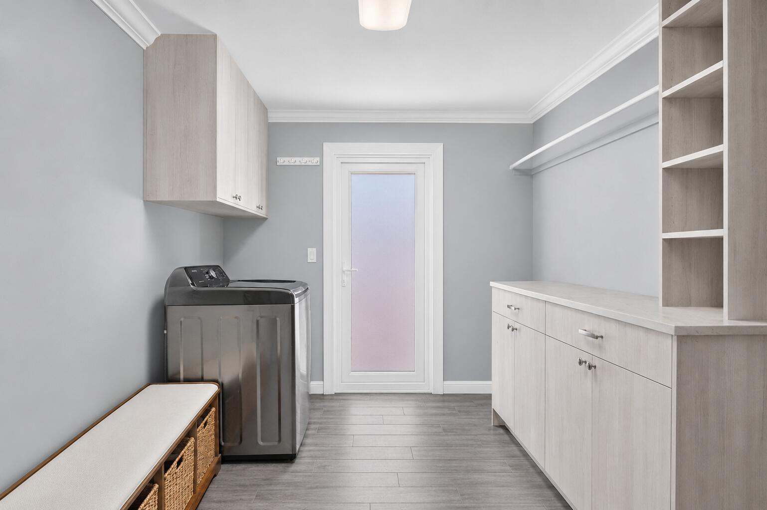 Finished utility and storage room at 631 SW 17th Street