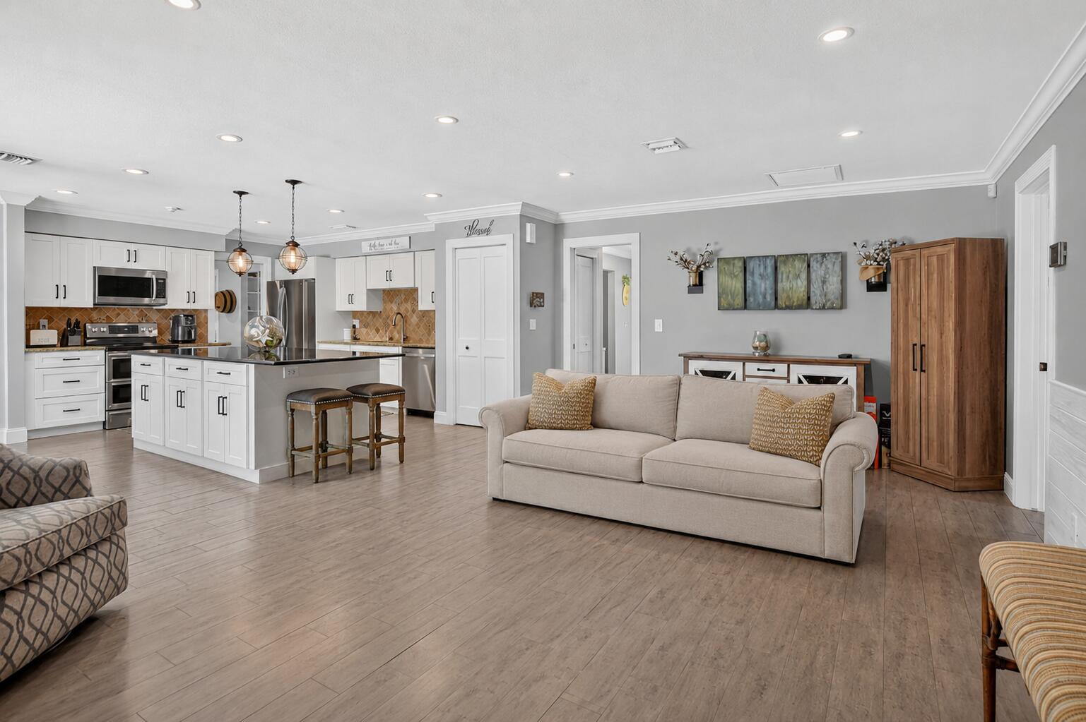 Open kitchen and living area at 631 SW 17th Street