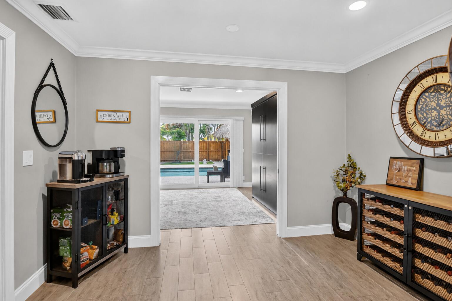 Bedroom with backyard access at 631 SW 17th Street